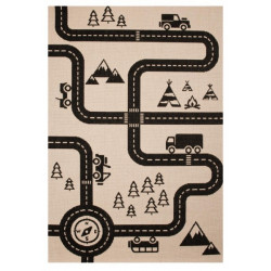 Dětský kusový koberec Vini 103024 Road Map Charly 120x170 cm