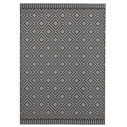 Kusový koberec Mujkoberec Original Mia 103520 Black Creme – na ven i na doma