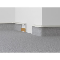 Kobercová (soklová) lišta TL55 117 bílá 2 m