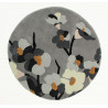 AKCE: 135x135 (průměr) kruh cm Ručně všívaný kusový koberec Infinite Blossom Grey/Ochre kruh