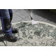 Kusový koberec Mujkoberec Original Nora 104151 Green Creme kruh – na ven i na doma
