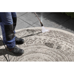 Kusový koberec Mujkoberec Original Nora 104156 Grey Creme kruh – na ven i na doma