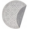 Kusový koberec Mujkoberec Original Nora 105004 Grey Creme kruh