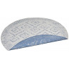 Kusový koberec Mujkoberec Original Nora 105006 Blue Creme kruh