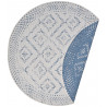 Kusový koberec Mujkoberec Original Nora 105006 Blue Creme kruh