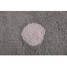 AKCE: 120x160 cm Přírodní koberec, ručně tkaný Tricolor Polka Dots Grey-Pink