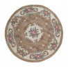 AKCE: 120x120 (průměr) kruh cm Ručně všívaný kusový koberec Lotus premium Fawn kruh