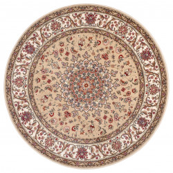 Kusový koberec Herat 105280 Beige Cream kruh
