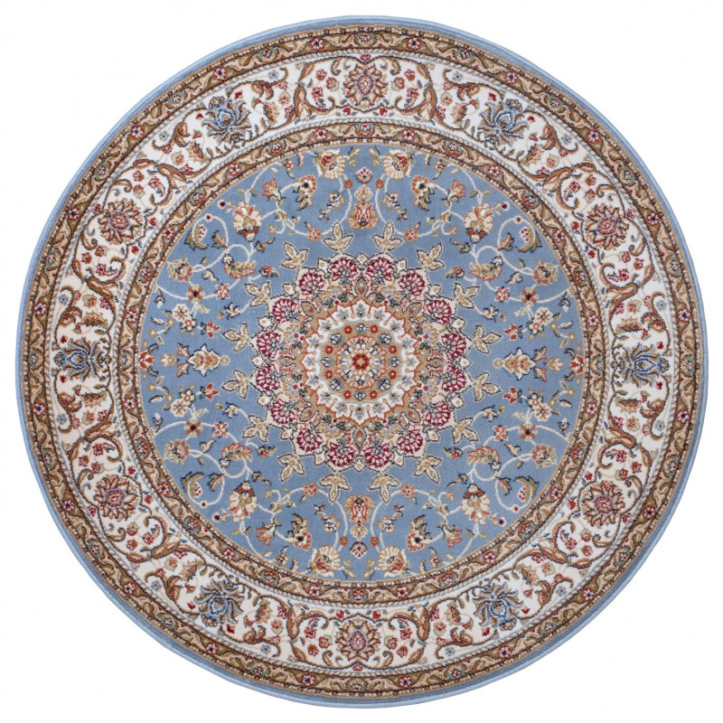 Kusový koberec Herat 105282 Blue Cream kruh