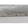 Kusový koberec Faux Fur Sheepskin Grey kruh
