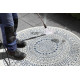 Kusový koberec Twin-Wendeteppiche 103104 creme blau kruh