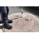 Kusový koberec Twin-Wendeteppiche 103102 creme terra kruh – na ven i na doma