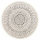Kusový koberec Twin-Wendeteppiche 103101 creme schwarz kruh