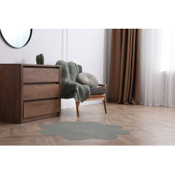 Kusový koberec Color Shaggy šedý kytka