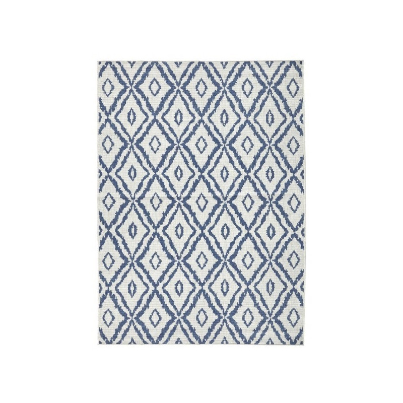 Kusový koberec Twin-Wendeteppiche 103137 blau creme – na ven i na doma
