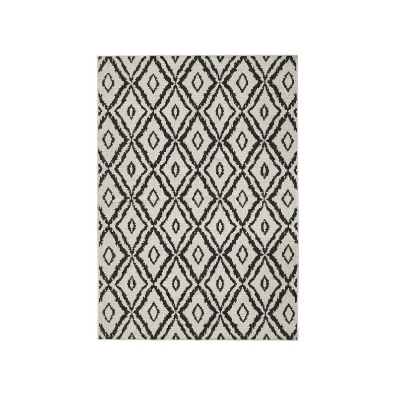 Kusový koberec Twin-Wendeteppiche 103134 schwarz creme