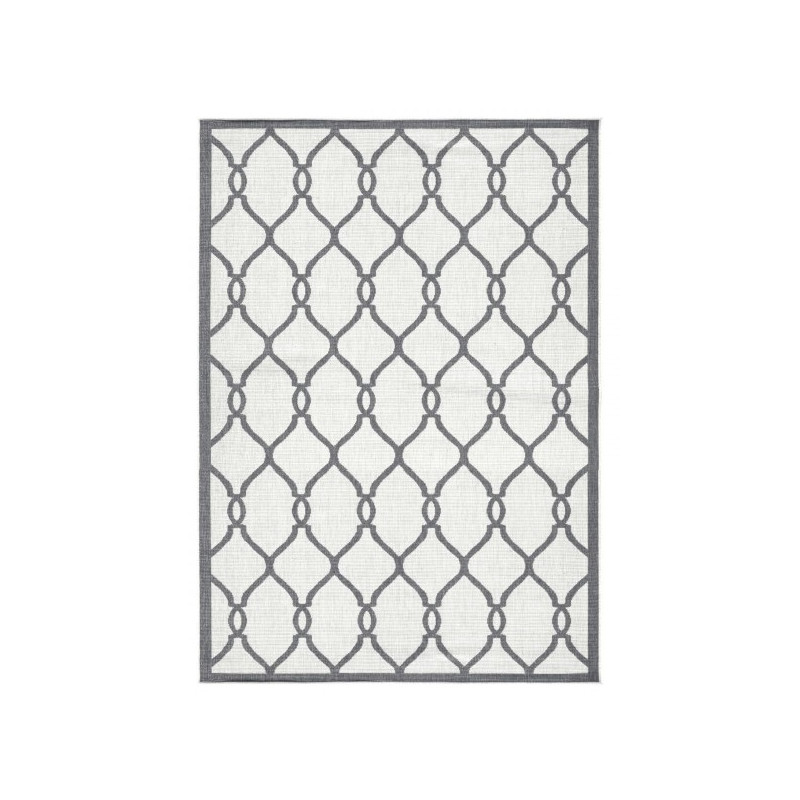 Kusový koberec Twin-Wendeteppiche 103121 grau creme – na ven i na doma