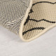 Kusový koberec Florence Alfresco Milan Beige/Black kruh – na ven i na doma