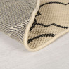 Kusový koberec Florence Alfresco Milan Beige/Black kruh