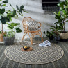 Kusový koberec Florence Alfresco Moretti Beige/Anthracite kruh