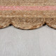 Kusový koberec Grace Jute Natural/Pink