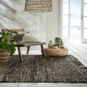 Kusový koberec Idris Black/Natural