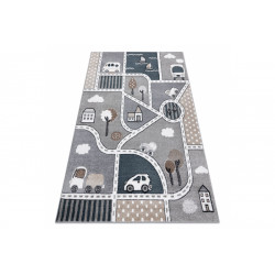 Dětský kusový koberec Fun Strade grey