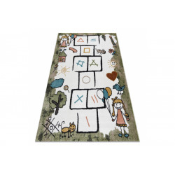 Dětský kusový koberec Fun Hop green