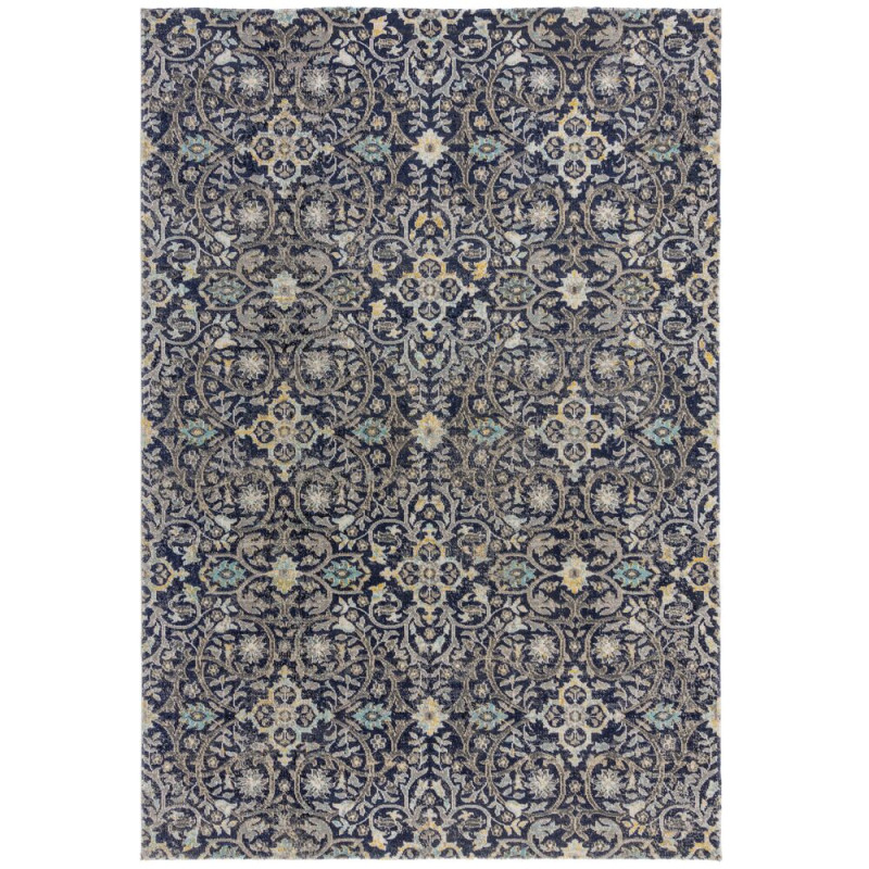 Kusový koberec Manor Daphne Blue/Multi – na ven i na doma