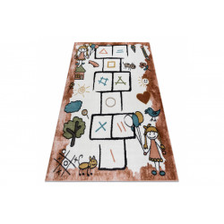 Dětský kusový koberec Fun Hop pink