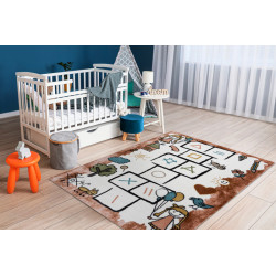 Dětský kusový koberec Fun Hop pink