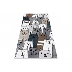 Dětský kusový koberec Fun Gatti Cats multi