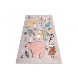 Dětský kusový koberec Fun Forester beige