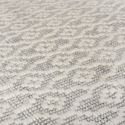 Ručně tkaný kusový koberec Nur Wool Dream Grey/Ivory