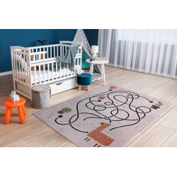 Dětský kusový koberec Fun Game llama beige