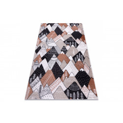 Dětský kusový koberec Fun Mountains cream