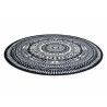 Kusový koberec Napkin black kruh