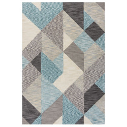 Kusový koberec Zest Icon Geometric Blue