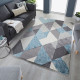 Kusový koberec Zest Icon Geometric Blue