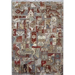 AKCE: 305x425 cm Ručně vázaný kusový koberec Diamond DC-PATCH RED MULTI