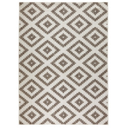 AKCE: 120x170 cm Kusový koberec Twin-Wendeteppiche 103133 braun creme