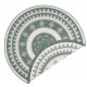 AKCE: 140x140 (průměr) kruh cm Kusový koberec Twin Supreme 103415 Jamaica green creme – na ven i na doma