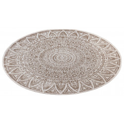Kusový koberec Mujkoberec Original Nora 105453 Linen kruh – na ven i na doma