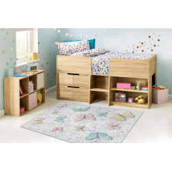 Dětský kusový koberec Bambino 1610 Butterflies cream