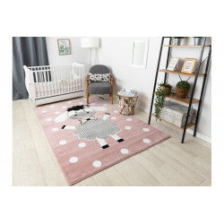 Dětský kusový koberec Petit Dolly sheep pink