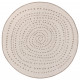 Kusový koberec Twin-Wendeteppiche 105414 Linen kruh – na ven i na doma