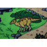 Dětský kusový koberec Dino čtverec