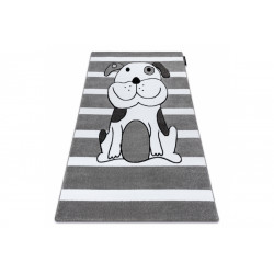 Dětský kusový koberec Petit Puppy grey