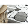 Dětský kusový koberec Petit Puppy grey kruh