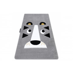 Dětský kusový koberec Petit Lion grey